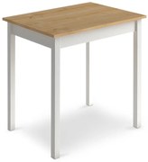 Τραπέζι Mini Megapap μεταλλικό - μελαμίνης χρώμα oak - λευκό 78x59x75εκ.-GP022-0018,2