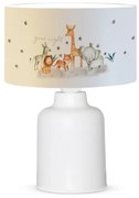 GIRAFFE 204-0026 Παιδικό Eπιτραπέζιο Φωτιστικό Φιγούρα Μονόφωτο 1 x E27 IP20 Λευκό Ύφασμα-Μ24 x Π24 x Υ32cm Globostar-204-0026-Λ 204-0026