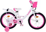 Ashley 18 Inch 25 cm Girls Coaster Brake WhitePinkVolare