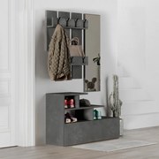 Έπιπλο εισόδου Vesty Megapap χρώμα γκρι ρετρό 100x30x61εκ.-GP037-0043,5