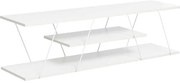 Έπιπλο τηλεόρασης Tars pakoworld λευκό 120x30x33εκ
