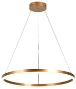 Inlight Κρεμαστό φωτιστικό LED 45W 3CCT (by switch on base) D:75cm (6095-C-Golden)