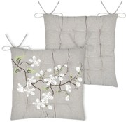 Μαξιλάρι Καρέκλας 2 Όψεων (38x38+4) S-F Printemps Naturel CUD770002GAL