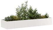 Ζαρντινιέρα 280x80x40 εκ. από Ανοξείδωτο Ατσάλι - Ασήμι