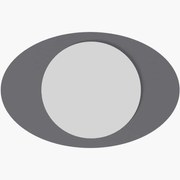 Καθρέπτης Τοίχου Obble 116SAM1226 60x2,2x90cm Anthracite Hanah Home Mdf