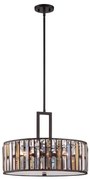 Κρεμαστό Φωτιστικό Οροφής 3xE27  Κρύσταλλο Κ9  Gemma Elstead Lighting-HK-GEMMA-P-C-VBZ-Μπρονζέ HK-GEMMA-P-C-VBZ