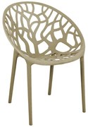 Καρέκλα - Πολυθρόνα Daren pp σε cappuccino απόχρωση 59x60x79,5 εκ. 59x60x79.5 εκ.