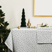 DAS HOME CHRISTMAS ΤΡΑΠΕΖΟΜΑΝΤΗΛΟ 140Χ180 0627 ΓΚΡΙ, ΕΚΡΟΥ