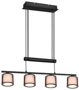 Φωτιστικό Οροφής - Ράγα Burton 311400432 82x12x150cm 4xE14 28W Black-White Trio Lighting