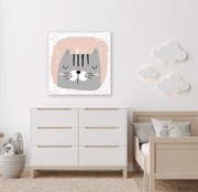 Παιδικός πίνακας σε καμβά Γατούλα KNV0521 40cm x 40cm