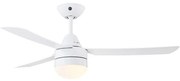 Bayside Megara Ανεμιστήρας Οροφής 122cm με Φως και Τηλεχειριστήριο Λευκός