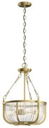 Κρεμαστό Φωτιστικό Οροφής 3xE27 Roux Quintiesse Elstead Lighting-QN-ROUX3-NBR-Ορείχαλκος QN-ROUX3-NBR