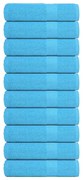 Πετσέτες χεριών 10τεμάχια τυρκουάζ 50x100cm 360gsm 100% βαμβάκι - Τιρκουάζ