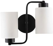 Φωτιστικό Τοίχου - Απλίκα Balcova 525NOR3120 Φ32x28cm 2xE27 40W Black-White Opviq