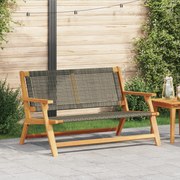 vidaXL Εξωτερικά Έπιπλα Γκρι 122 x 78 x 73εκ Μασίφ ξύλο ακακίας