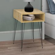 Megapap Κομοδίνο Μελαμίνης Scott Sapphire Oak