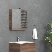 Karag Τετράγωνος Καθρέπτης Μπάνιου 60x60cm Brown 8702
