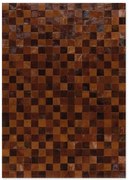 Δερμάτινο Χειροποίητο Χαλί Skin 10 Multy Brown