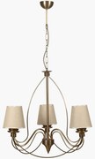 Φωτιστικό Οροφής - Πολυέλαιος Berfin 846STL1467 Φ60x90cm 3xE14 40W Gold-Beige Opviq