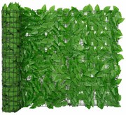 vidaXL Διαχωριστικό Βεράντας με Πράσινα Φύλλα 300 x 100 εκ.