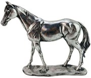 Διακοσμητικό Άλογο 269-122-159 20,5x5,5x18,8cm Silver Polyresin
