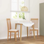 Καρέκλες τραπεζαρίας με μαξιλάρια 2 τεμάχια από μασίφ ξύλο