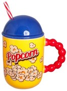Etoile Κεραμική Κούπα Με Καπάκι Και Καλαμάκι 380ml Popcorn DF-743