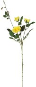 Τεχνητό Λουλούδι Τριαντάφυλλο 00-10040-2 75cm Yellow Marhome Συνθετικό Υλικό