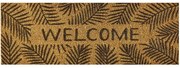 Πατάκι Εισόδου Finesse 966 Leaves Welcome 26X75cm Beige-Black Sdim 26X75