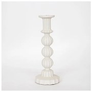 Κηροπήγιο Κεραμικό Εκρού 1 Θέση 11.5x11.5x30cm 752-25023 Estheti-752-25023-Μπεζ 752-25023