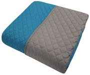 Κουβερλί Microfiber Ultrasonic Extra Υπέρδιπλο 240x260εκ. Γκρι-Πετρόλ Le Blanc 7015003-4