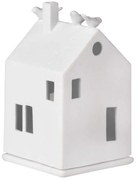 Κηροπήγιο Για Ρεσώ Birdhouse RD0015111 7x7x13cm White Raeder Porcelain