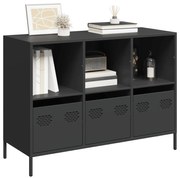 vidaXL Ντουλάπι Μαύρο 101,5x39x73,5 εκ. από Χάλυβα Ψυχρής Έλασης