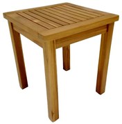 Τραπέζι Noly teak ξύλο σε φυσική απόχρωση 40x40x45εκ