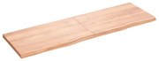 vidaXL Ράφι Τοίχου Ανοιχτό Καφέ 160x50x4 εκ. Επεξεργ. Μασίφ Ξύλο Δρυός