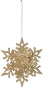Χριστουγεννιάτικα Στολίδια (Σετ 2τμχ) K-M Snowflke Gold CAA222100