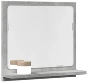 vidaXL Καθρέφτης Μπάνιου Γκρι Σκυροδέματος 40x11x37 εκ. Επεξ. Ξύλο
