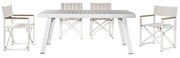 Τραπεζαρία Κήπου Piazza &amp; York 02-00-1256 (Σετ 7Τμχ) White 6 Θέσεων