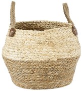 Καλάθι Διακοσμητικό Andros 20317 Φ29x30cm Beige GloboStar Grass