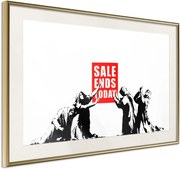 Αφίσα - Banksy: Sale Ends - 60x40 - Χρυσό - Με πασπαρτού