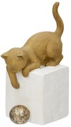 Φιγούρα Cat "Charlie" Πολυρεζίνη Brown PU 4 11x7.5x18.5cm