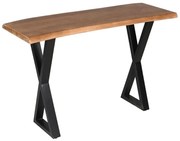 ΚΟΝΣΟΛΑ MINGLE ΚΑΡΥΔΙ ΜΑΥΡΟ 120x40x76