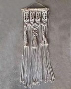 Boho Διακοσμητικό Τοίχου Macrame 3 Πλεξούδες Juanita 33x73cm Natural