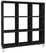 Βιβλιοθήκη Saul Marble 0212544 88,2x20x88,2cm Black