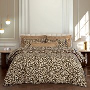 Σετ Παπλωματοθήκη Polycotton King 240x260εκ. Essential 2218 Μαύρη-Μπεζ-Ώχρα Greenwich Polo Club