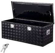 VEVOR 48&quot;x19.5&quot;x17.5&quot; Heavy Duty Aluminum Truck Bed Tool Box for Pickup RV Black