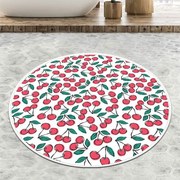 Πατάκι Μπάνιου Ciliegia Circle Djt 359CHL4609 Red L'essentiel Maison 100Χ100 Πολυέστερ