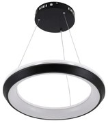 Φωτιστικό Οροφής Melina 61043 Led 55W Φ48cm Black GloboStar Πλαστικό