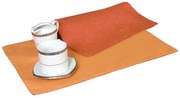 Σουπλά 590 (Σετ 4τμχ) Terracotta-Orange Viopros 32x45cm 100% Βαμβάκι