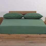 Σεντόνι Μακό Μονό Με Λάστιχο (100x200+30) Nef-Nef Homeware Jersey Πράσινο